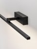 Lampa ścienna kinkiet LED czarny nad lustro listwa regulowana minimalistyczny IP44 ALFAS LE45786 Luces Exclusivas